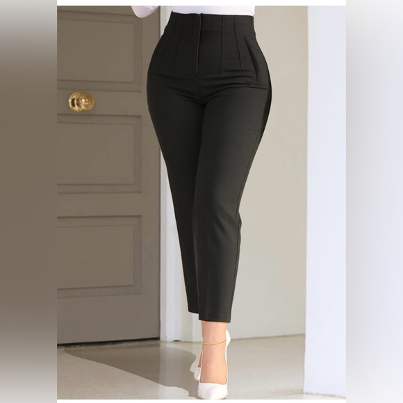 Hight Waist Pants stretch Color White brand new size S M L special office work - Picture 8 of 16